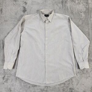 Gitman Bros‎ Dress Shirt Mens 16.5 35 Blue White Stripe Button Down Nordstrom